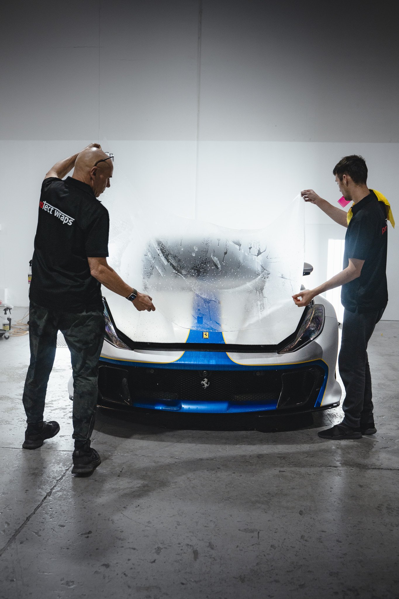 Sports car finished with full-body paint protection film at Protect Wraps