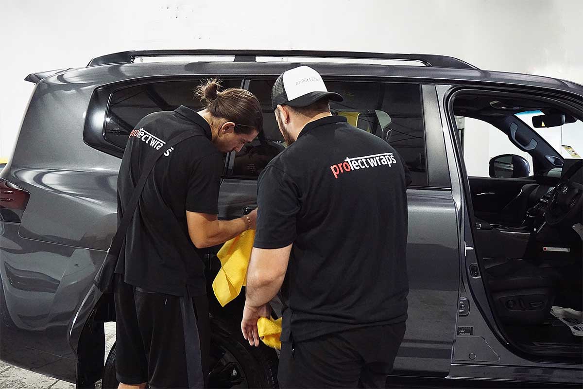 Microfibre car drying towels used for vehicle aftercare