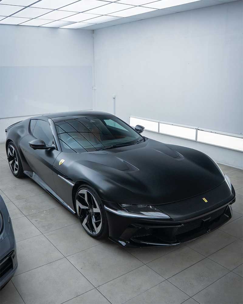 Matte and satin finish paint protection film on a vehicle at Protect Wraps